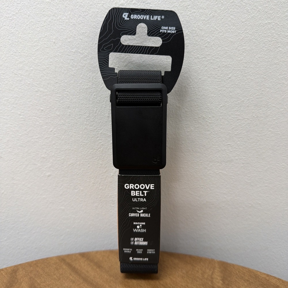 Groove Life Ultra Groove Snap Belt Black Black OSFM UP TO 50" B12-001-OS